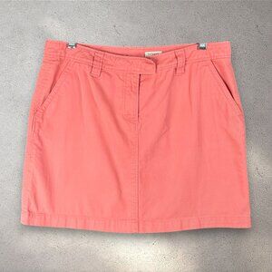 Halogen Denim Mini Skirt Women’s Size 6 Pink Coral Cotton Casual Y2K Summer Chic